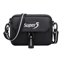 Super Five τσάντα ώμου K00106-BK, μαύρη