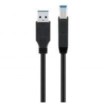 Goobay καλώδιο USB 3.0 SuperSpeed σε USB Type B 96119, 5m, μαύρο