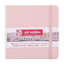 Talens Sketch book ροζ 80φυλ. 12x12εκ. 140 γρ.