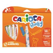 Carioca Μαρκαδόροι Baby marker 2+ 12χρωμ/κουτ 42814