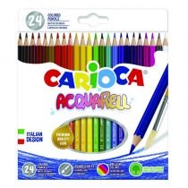 Carioca Ξυλομπογιές Aquarell 24 χρώματα/κουτί 42858