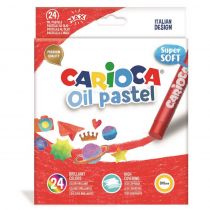 Carioca Λαδοπαστέλ - OilPastel 10mm 24 χρώματα/κουτί 43278