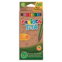 Carioca Ξυλομπογιές Eco Family Tita 12 χρώματα/κουτί 43097