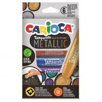 Carioca Τέμπερα stick Temperelo Metallic 10gr 6 χρώματα/κουτί 42674