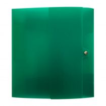 Κουτί με Κουμπί PP 5x33x26cm Διαφανές Πράσινο