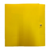 Κουτί με Κουμπί PP 5x33x26cm Κίτρινο
