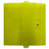 Κουτί με Κουμπί PP 8x33x26cm Διαφανές Κίτρινο