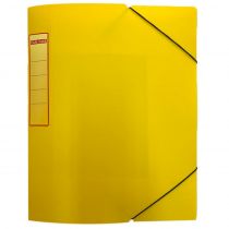 Κουτί με Λάστιχο PP 5x35x25cm Διαφανές Κίτρινο