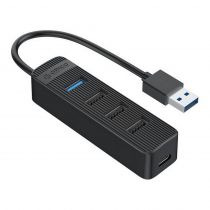 Orico USB Hub TWU32-4A, 1x USB Type-C, 4x USB ports, μαύρο