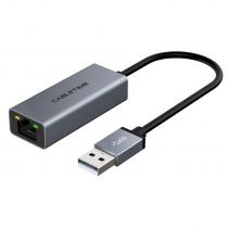 Cabletime αντάπτορας USB 2.0 σε RJ45 AML100, 100Mbps, 0.15m, γκρι
