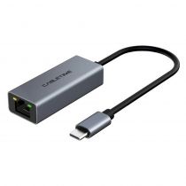 Cabletime αντάπτορας USB Type-C σε RJ45 CML100, 100Mbps, 0.15m, γκρι
