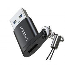 Cabletime αντάπτορας USB 3.0 σε USB Type-C AMCF, 2.1A, 0.1m, μαύρος