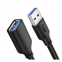 Cabletime καλώδιο USB 3.0 αρσενικό σε θηλυκό C160, 5Gbps, 1m, μαύρο