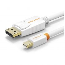 Cabletime καλώδιο Mini DisplayPort σε DisplayPort AV588, 4K, 1.8, λευκό