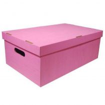 Νext κουτί fabric ροζ Α3 Υ19x50x31εκ.