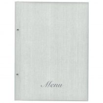 Μενού Εστιατορίου Λευκό 24x32cm Fabric