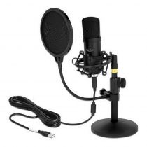 Delock μικρόφωνο studio με pop φίλτρο & αντιανέμιο 66300, πυκνωτικό, USB