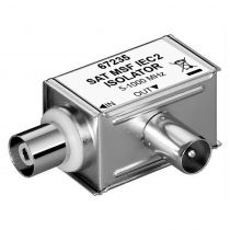 Goobay SAT isolator 67235, γωνιακό, 5MHz - 1000MHz, ασημί