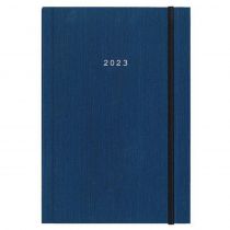 Next ημερολόγιο 2023 fabric ημερήσιο δετό μπλε με λάστιχο 17x25εκ.
