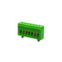 7 Holes Green Ground Terminal for DIN Rail