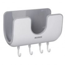 Ecoco βάση τοίχου για κουζίνα E1813, 20 x 9.5 x 12.5cm, λευκή-γκρι