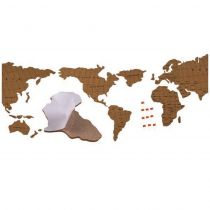 Παγκόσμιος χάρτης-πίνακας διακοσμητικός από φελλό 100x45cm