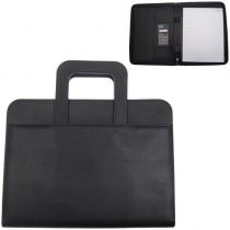 Portfolio-τσάντα με φερμουάρ pvc μαύρο 25,5x32,5x2εκ.