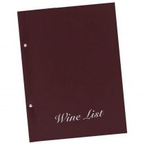 Wine List Basic 23,5x32cm Μπορντώ