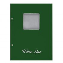 Wine List Με Παράθυρο Basic 23,5x32cm Πράσινο