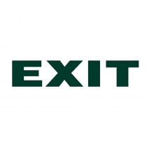 Next επιγραφή pp "Exit" 7x22cm