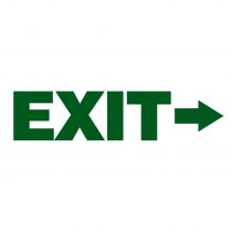 Επιγραφή Pvc "Exit" 7x22cm
