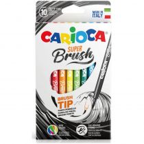 Μαρκαδόροι Carioca Super Brush Σετ 10 Χρωμάτων 42937
