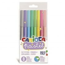 Carioca Μαρκαδόροι Pastel 8 χρώματα/κουτί 43032