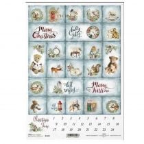 Ριζόχαρτο "Christmas calendar" 21x29.7cm  (ITD-R1640)