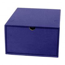 Κουτί Με Συρτάρι Classic - Μεταλ. Λαβή Ολόκληρο Μπλε Υ14x23x30cm