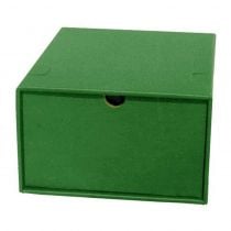 Κουτί Με Συρτάρι Classic - Μεταλ. Λαβή Ολόκληρο Πράσινο Υ14x23x30cm