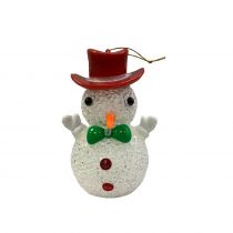 Χριστουγεννιάτικο στολίδι - Χιονάνθρωπος - 10cm - XR8481
