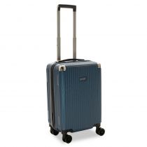 Βαλίτσα καμπίνας Venezia με 4 ρόδες σκληρή από ABS+PC μπλε 36,5x25x57,5εκ