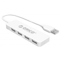 Orico USB 2.0 Hub FL01, 4x USB, λευκό