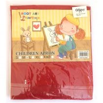 Ποδιά Καλλιτεχνικών με Μανίκι Groovy Medium για Παιδιά 5-8 Χρόνων Κόκκινη