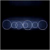 Δακτυλιοι Φωτεινοι LED Λευκη Φωτ/να 28m 400x100cm