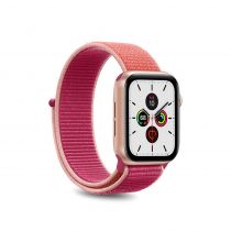 Puro Nylon Wristband For Apple Watch 38-40mm - "Sunset Pink" Coral-Pink