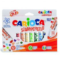 Carioca Μαρκαδόροι Stamperello 12 χρώματα/κουτί 42240