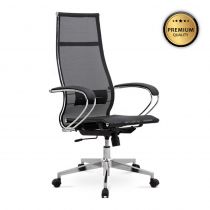 Καρέκλα γραφείου εργονομική Berta Megapap με ύφασμα Mesh σε χρώμα μαύρο 66,5x70x113,3/131cm