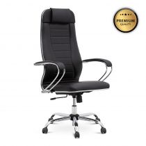 Καρέκλα γραφείου εργονομική Cannon Megapap τεχνόδερμα χρώμα μαύρο 66x63x123/133cm