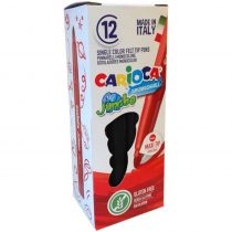 Μαρκαδόροι Carioca Jumbo Black Σετ 12 Χρωμάτων 40130/01