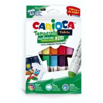 Μαρκαδόροι Carioca Temperello Fabric 10 χρώματα