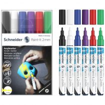 Μαρκαδόροι Schneider Paint-It 310 (2mm) Σετ 6 Βασικά Χρώματα 120195