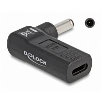 Delock αντάπτορας τροφοδοσίας 60007, USB-C σε Dell 4.5x3mm, 90°, μαύρος