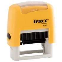 Σφραγίδα με τα στοιχεία σας Traxx 9010 Αυτομελανούμενη 9x25mm Κίτρινο